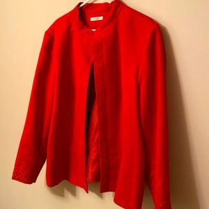 Slightly used orange jacket. Dressbarn plus size. Great for all occasions!
